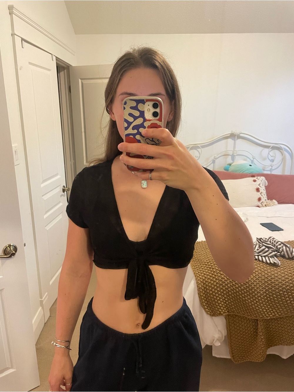 Tie-Front Crop Top